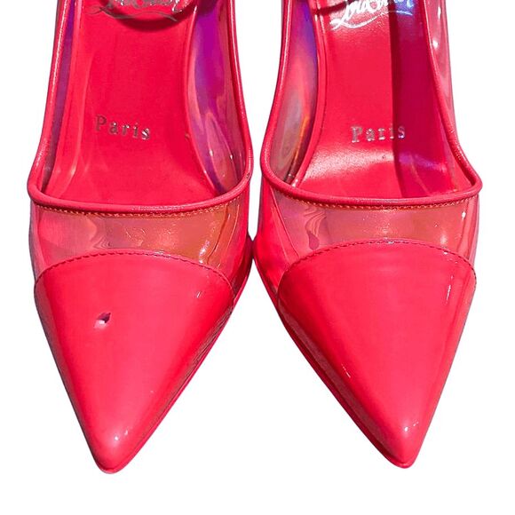 Christian Louboutin Debout Condorapik Pump Fluorescent Pink EU 36.5 US 6.5 Heels - Picture 4 of 11